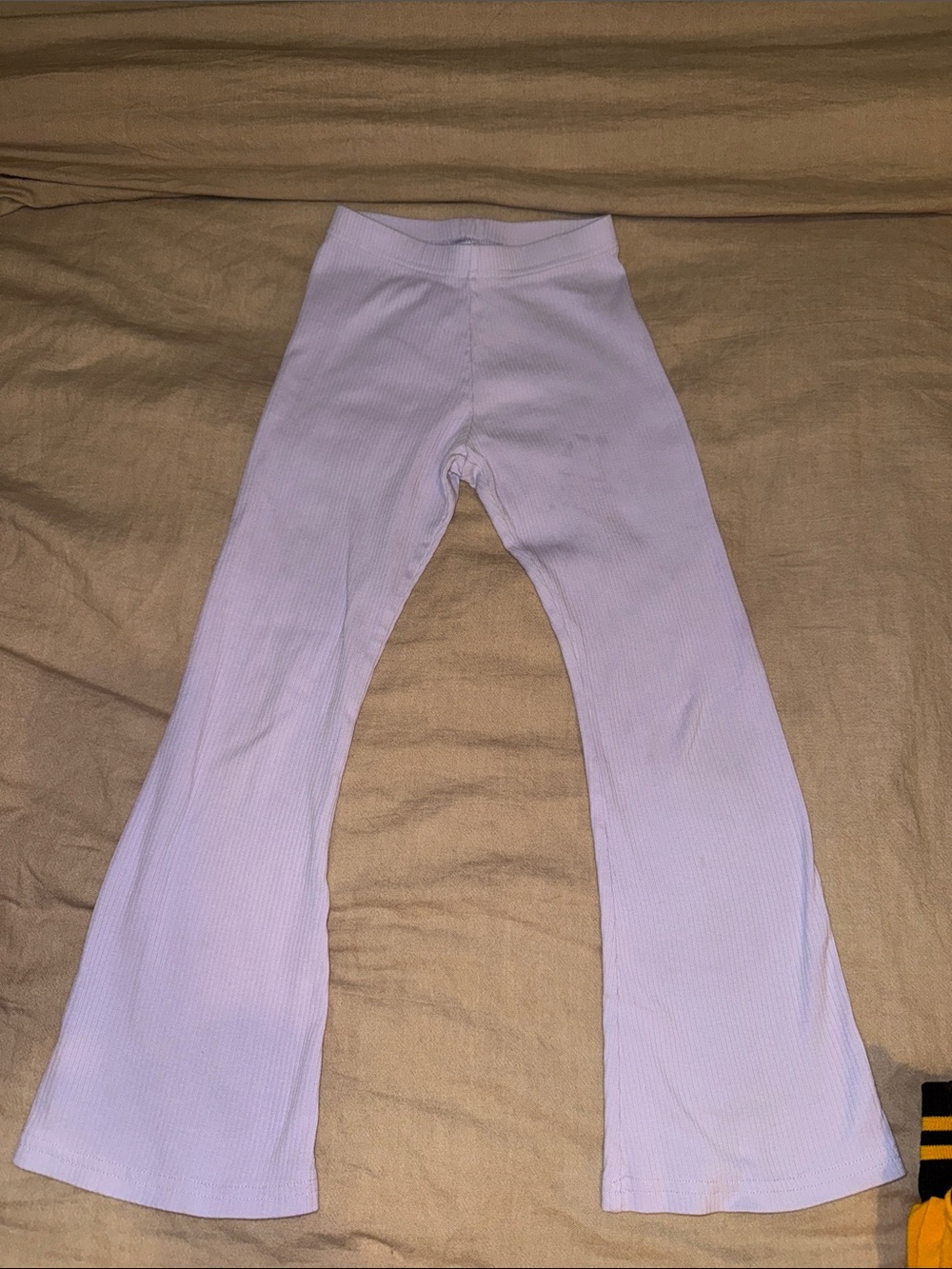 Old Navy Light Lavender Ribbed Flare Leggings - Girls